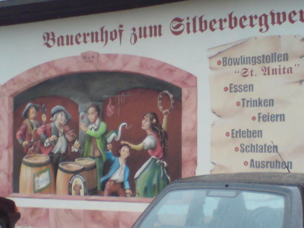 Restaurant & Pension "Bauernhof Zum Silberbergwerk" Limabach - Oberfrohna エクステリア 写真